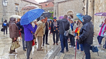 Dubrovnik-Derrière la fontaine